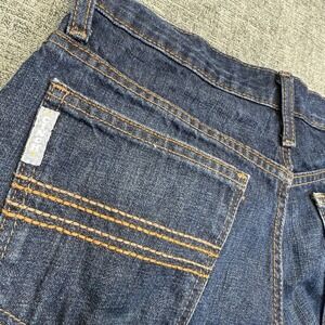 Cinch Jeans Mens 30x34 Blue Straight Leg Silver Label Dark Wash Denim Western